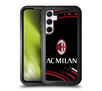 Head Case Designs Licenza Ufficiale AC Milan Curvato Modelli Cresta Custodia Antiurto Ultra Blindata Compatibile con Samsung Galaxy A35 5G