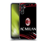 Head Case Designs Licenza Ufficiale AC Milan Curvato Modelli Cresta Custodia Cover in Morbido Gel Compatibile con Samsung Galaxy A05s