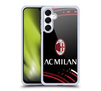 Head Case Designs Licenza Ufficiale AC Milan Curvato Modelli Cresta Custodia in Gel [Protezione di Grado Militare] Compatibile con Samsung Galaxy A16 5G E Compatibile con MagSafe