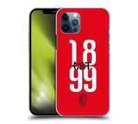 Head Case Designs Licenza Ufficiale AC Milan Fondata nel 1899 Grafica Custodia Cover Dura per Parte Posteriore Compatibile con Apple iPhone 12 / iPhone 12 PRO