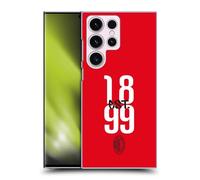 Head Case Designs Licenza Ufficiale AC Milan Fondata nel 1899 Grafica Custodia Cover Dura per Parte Posteriore Compatibile con Samsung Galaxy S23 Ultra 5G