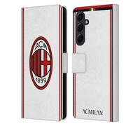 Head Case Designs Licenza Ufficiale AC Milan Fuori Casa 2018/19 Kit Cresta Custodia Portafoglio in Pelle Compatibile con Samsung Galaxy A55 5G