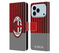 Head Case Designs Licenza Ufficiale AC Milan Home 2019/20 Kit Crest Custodia Portafoglio in Pelle Compatibile con Apple iPhone 17 PRO