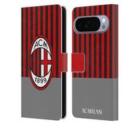 Head Case Designs Licenza Ufficiale AC Milan Home 2019/20 Kit Crest Custodia Portafoglio in Pelle Compatibile con Google Pixel 10 Pro XL