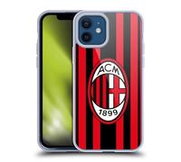Head Case Designs Licenza Ufficiale AC Milan Home 2021/22 Kit Crest Custodia Cover in Morbido Gel Compatibile con Apple iPhone 12 / iPhone 12 PRO