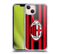 Head Case Designs Licenza Ufficiale AC Milan Home 2021/22 Kit Crest Custodia Cover in Morbido Gel Compatibile con Apple iPhone 13
