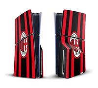 Head Case Designs Licenza Ufficiale AC Milan Home 2021/22 Kit Crest Vinile Sticker Gaming Pelle Adesivo Compatibile con Sony Playstation 5 PS5 Slim Disc Edition Console
