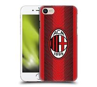 Head Case Designs Licenza Ufficiale AC Milan Home Kit per Stemma 2023/24 Custodia Cover Dura per Parte Posteriore Compatibile con Apple iPhone 7/8 / SE 2020 & 2022
