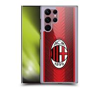 Head Case Designs Licenza Ufficiale AC Milan Home Kit per Stemma 2023/24 Custodia Cover Dura per Parte Posteriore Compatibile con Samsung Galaxy S22 Ultra 5G