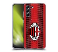 Head Case Designs Licenza Ufficiale AC Milan Home Kit per Stemma 2023/24 Custodia in Gel [Protezione di Grado Militare] Compatibile con Samsung Galaxy S21 Fe 5G E Compatibile con MagSafe