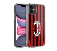 Head Case Designs Licenza Ufficiale AC Milan Home Kit per Stemma 2024/25 Custodia Cover in Morbido Gel Compatibile con Apple iPhone 11