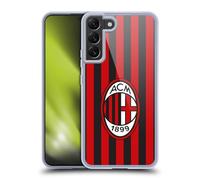 Head Case Designs Licenza Ufficiale AC Milan in Casa 2018/19 Kit Cresta Custodia in Gel [Protezione di Grado Militare] Compatibile con Samsung Galaxy S22+ 5G E Compatibile con MagSafe