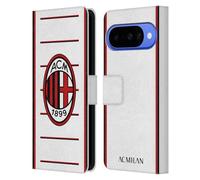 Head Case Designs Licenza Ufficiale AC Milan Kit Da Trasferta 2022/23 Custodia Portafoglio in Pelle Compatibile con Google Pixel 10