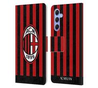 Head Case Designs Licenza Ufficiale AC Milan Kit per La Casa 2022/23 Custodia Portafoglio in Pelle Compatibile con Samsung Galaxy A34 5G