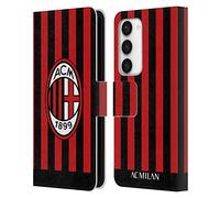 Head Case Designs Licenza Ufficiale AC Milan Kit per La Casa 2022/23 Custodia Portafoglio in Pelle Compatibile con Samsung Galaxy S23 5G