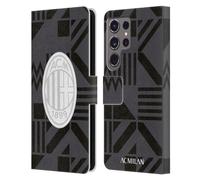 Head Case Designs Licenza Ufficiale AC Milan Kit Pre Partita 2022/23 Custodia Portafoglio in Pelle Compatibile con Samsung Galaxy S24 Ultra 5G