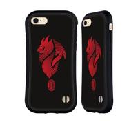 Head Case Designs Licenza Ufficiale AC Milan Logo Grafica Custodia Cover Ibrida Compatibile con Apple iPhone 7/8 / SE 2020 & 2022