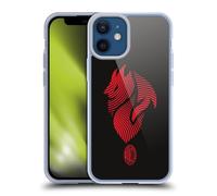 Head Case Designs Licenza Ufficiale AC Milan Logo Grafica Custodia in Gel [Protezione di Grado Militare] Compatibile con Apple iPhone 12 Mini