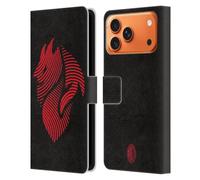 Head Case Designs Licenza Ufficiale AC Milan Logo Grafica Custodia Portafoglio in Pelle Compatibile con Apple iPhone 17 Pro Max