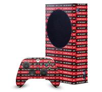 Head Case Designs Licenza Ufficiale AC Milan Milan 1899 Arte Pacchetto Console Da Gioco Wrap E Pelle Per Controller Compatibile con Xbox Series S Console & Controller Bundle