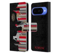Head Case Designs Licenza Ufficiale AC Milan Silhouette Adulti Custodia Portafoglio in Pelle Compatibile con Google Pixel 10