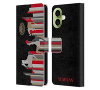 Head Case Designs Licenza Ufficiale AC Milan Silhouette Adulti Custodia Portafoglio in Pelle Compatibile con Apple iPhone 17