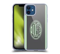 Head Case Designs Licenza Ufficiale AC Milan Terza Kit per Stemma 2024/25 Custodia Cover in Morbido Gel Compatibile con Apple iPhone 12 / iPhone 12 PRO