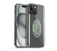 Head Case Designs Licenza Ufficiale AC Milan Terza Kit per Stemma 2024/25 Custodia Cover in Morbido Gel Compatibile con Apple iPhone 15