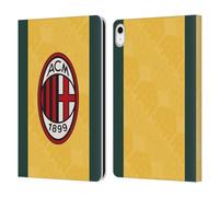 Head Case Designs Licenza Ufficiale AC Milan Terza Kit per Stemma 2025/26 Custodia Portafoglio in Pelle Compatibile con Apple iPad 10.9 2022/2025