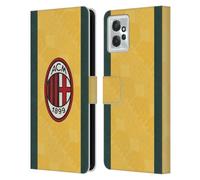 Head Case Designs Licenza Ufficiale AC Milan Terza Kit per Stemma 2025/26 Custodia Portafoglio in Pelle Compatibile con Motorola Moto G Power (2023)