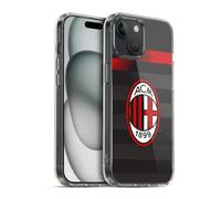 Head Case Designs Licenza Ufficiale AC Milan Terza Maglia 2018/19 Kit Cresta Custodia Cover in Morbido Gel Compatibile con Apple iPhone 15