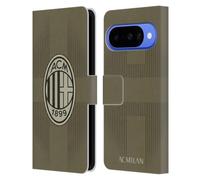 Head Case Designs Licenza Ufficiale AC Milan Terzo Kit 2022/23 Custodia Portafoglio in Pelle Compatibile con Google Pixel 10