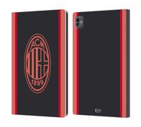 Head Case Designs Licenza Ufficiale AC Milan Third Kit Stemma 2026/27 Custodia Portafoglio in Pelle Compatibile con Apple iPad Pro 11 M4/M5 2024/2025