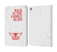 Head Case Designs Licenza Ufficiale Aerosmith Back in The Saddle Again Clasici Custodia Portafoglio in Pelle Compatibile con Apple iPad Air 13 2024/2025