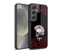 Head Case Designs Licenza Ufficiale Alchemy Gothic Assi dell'Anarchia Cranio e Carte Cover in Gel Rinforzata [Protezione di Grado Militare] Compatibile con Samsung Galaxy S24 5G