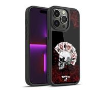 Head Case Designs Licenza Ufficiale Alchemy Gothic Assi dell'Anarchia Cranio e Carte Cover in Gel Rinforzata [Protezione di Grado Militare] Compatibile con Apple iPhone 14 PRO