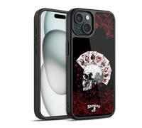 Head Case Designs Licenza Ufficiale Alchemy Gothic Assi dell'Anarchia Cranio e Carte Cover in Gel Rinforzata [Protezione di Grado Militare] Compatibile con Apple iPhone 15