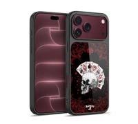Head Case Designs Licenza Ufficiale Alchemy Gothic Assi dell'Anarchia Cranio e Carte Cover in gel rinforzata [Protezione di Grado Militare] Compatibile con Apple iPhone 18 Pro Max