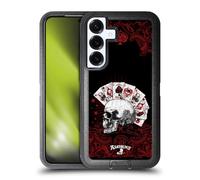 Head Case Designs Licenza Ufficiale Alchemy Gothic Assi dell'Anarchia Cranio e Carte Custodia Antiurto Ultra Blindata Compatibile con Samsung Galaxy S25+