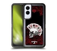 Head Case Designs Licenza Ufficiale Alchemy Gothic Assi dell'Anarchia Cranio e Carte Custodia Antiurto Ultra Blindata Compatibile con Samsung Galaxy S25 Edge