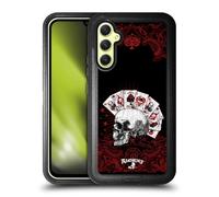 Head Case Designs Licenza Ufficiale Alchemy Gothic Assi dell'Anarchia Cranio e Carte Custodia Antiurto Ultra Blindata Compatibile con Samsung Galaxy A34 5G