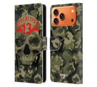 Head Case Designs Licenza Ufficiale Alchemy Gothic Camo Cranio Cranio Custodia Portafoglio in Pelle Compatibile con Apple iPhone 17 Pro Max