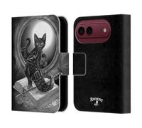 Head Case Designs Licenza Ufficiale Alchemy Gothic Dispetto di mezzanotte Gatti Custodia Portafoglio in Pelle Compatibile con Apple iPhone Duo