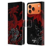 Head Case Designs Licenza Ufficiale Alchemy Gothic Draco Rosa Drago Custodia Portafoglio in Pelle Compatibile con Apple iPhone 17 Pro Max