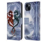 Head Case Designs Licenza Ufficiale Alchemy Gothic Draconic Tryst Drago Custodia Portafoglio in Pelle Compatibile con Apple iPhone 15 Plus