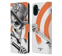 Head Case Designs Licenza Ufficiale Alchemy Gothic Droog Morto Cranio Custodia Portafoglio in Pelle Compatibile con Samsung Galaxy A07
