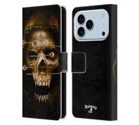 Head Case Designs Licenza Ufficiale Alchemy Gothic Fetish Morte Cranio Custodia Portafoglio in Pelle Compatibile con Apple iPhone 17 Pro