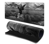 Head Case Designs Licenza Ufficiale Alchemy Gothic Gatto Teschio di Poe Nove Vite Arte Gotica 23.62 x 11.81 x 0.12 Inches (600 x 300 mm) - L Tappetino per Mouse E Scrivania per Giochi Tastiera PC