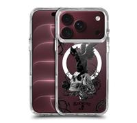 Head Case Designs Licenza Ufficiale Alchemy Gothic Gatto Teschio di Poe Nove Vite Arte Gotica Custodia Antiurto [Grado Militare] Compatibile con Apple iPhone 18 Pro e Compatibile con MagSafe