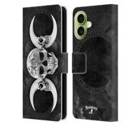 Head Case Designs Licenza Ufficiale Alchemy Gothic Luna Dea Oscuro Cranio Custodia Portafoglio in Pelle Compatibile con Apple iPhone 17